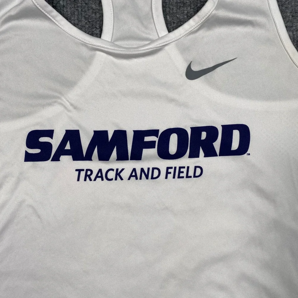 Nike Samford Track and Field Dri-FIT Tank Top Mens Medium‎ White 915033-100